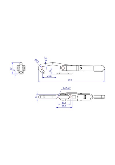 Goodhand Gh-452 Kanca Geçiş Kelepçesi 170 Kg Kapasiteli - Monta
