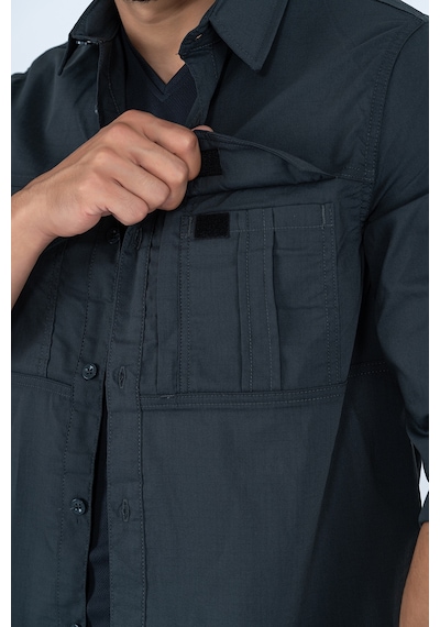 Combat tactical taktik fermuar cepli koruma outdoor gömlek Siyah
