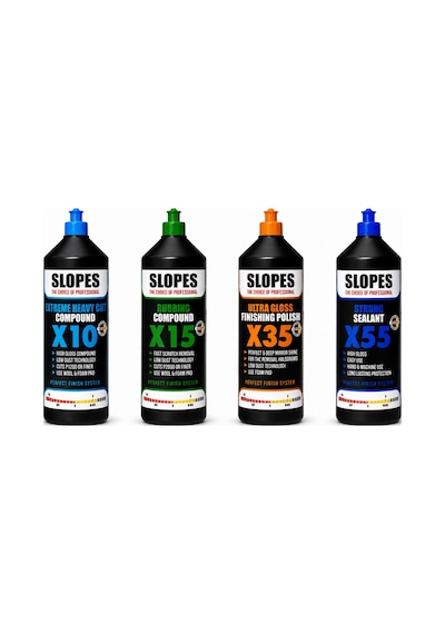 Slopes X10 Kalın X15 İnce Pasta X35 Hare Ve X55 Boya Koruma Seti 1 Lt