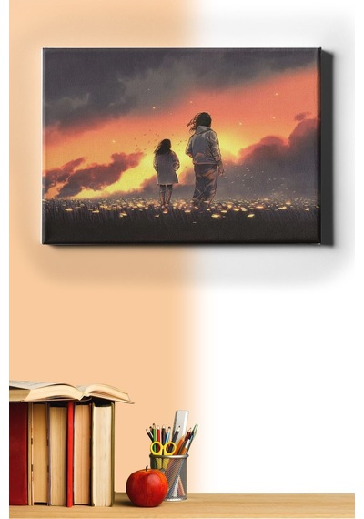 Webstyle Sayılarla Boyama Seti Kasnaklı Kırda Günbatımı 60 X 75 Cm