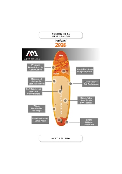 Aqua Marina All-around Fusion Sup Kürek Sörfü Paddle Board