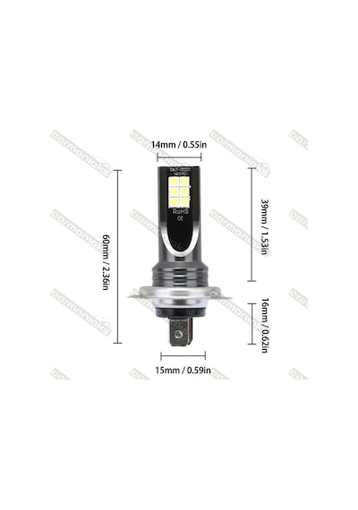 Cree Led Xenon Far Ampulü H1 H3 H4 H7 H11 9005 9006 4400Lm 311291930