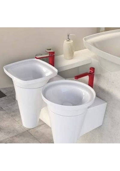 Serel Helios 37x37 Cm Beyaz Lavabo - Hl34dxs110h Diğer