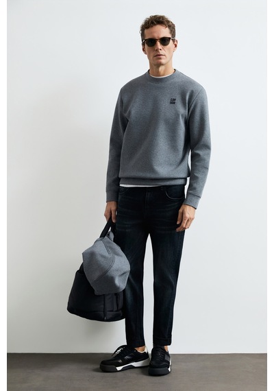 Lufian Grand Erkek Sweatshirt Gri Gri 112030192100150