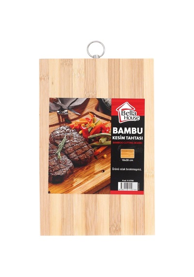 Ahşap Bambu Kesme Tahtası 18x28cm K-0766 Bambu Kahverengi Diğer
