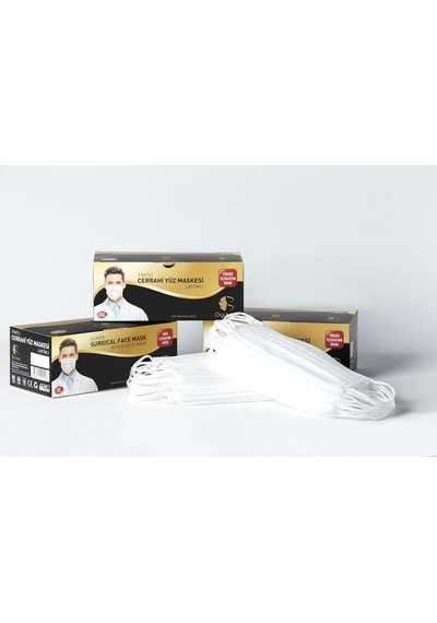Digi Mask 3 Katlı Telli Lastikli Cerrahi Maske 100 Adet