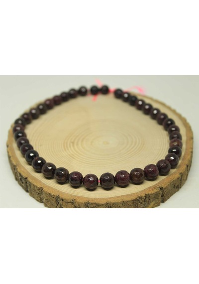 Lal (Granat) (Garnet) Taşı Faset Kesim 10mm/2 adet Pembe