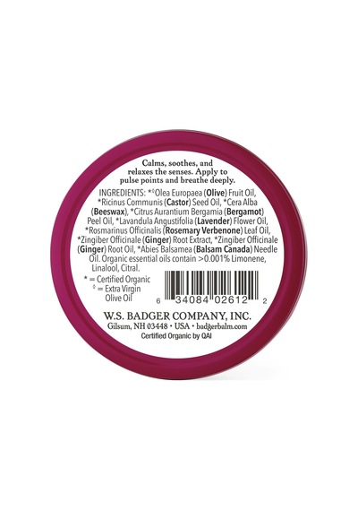 Badger Uyku Balsamı Sakinleştirici Lavanta Ve Bergamot Doğal Uyku Desteği 21 ML