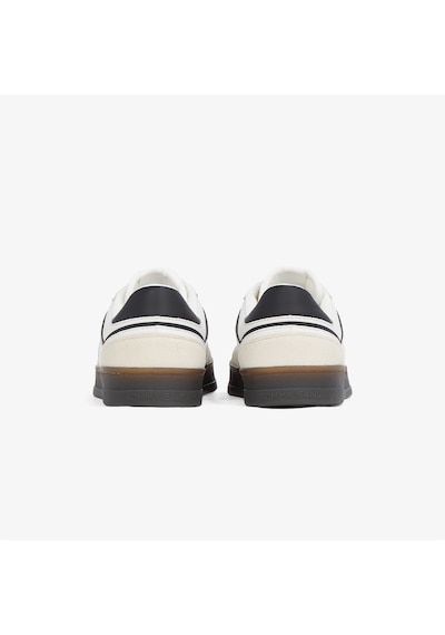 Tommy Hilfiger The Greenwich Leather Erkek Beyaz Sneaker 026 Em0em01524 Siyah