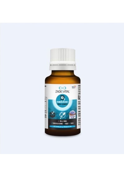 Zade Vital Vitamin D3k2 1000 IU Damla 20 ML