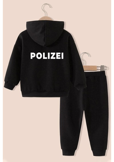 Uyguntarz Çocuk Polizei Eşofman Takımı Siyah