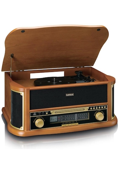 Lenco Classic Phono TCD-2571 Bluetooth Usb Plak Çalar Retro Pikap Ahşap