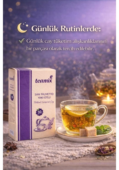 Yakı Otlu & Saw Palmetto İlaveli Bitkisel Karışımlı Çay 60 G 30 Süzen Poşet