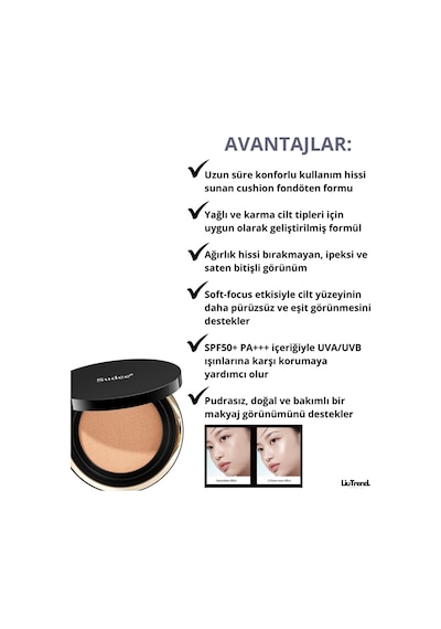 Sudee Flawless Radiant Glow Cushion Spf50+ / Pa+++ 12ml+12ml Refill Light Beige Cushion Fondöten Light Beige