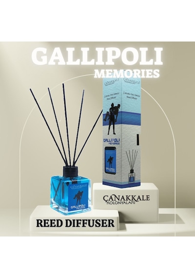 Çanakkale Kolonyaları Gallıpolı Bambu Çubuklu Oda Kokusu Cam 100 ML