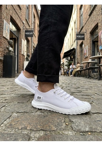 Ba0248 Boa Beyaz Esnek Bağcıklı Ultra Hafif Nefes Alan Sneaker Ayakkabı