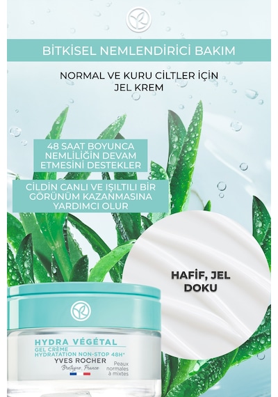 Normal Ve Kuru Ciltleri 48 Saat Boyunca Nemlendirici Ve Cilde Işıltılı Görünüm Veren Jel Krem 50ml