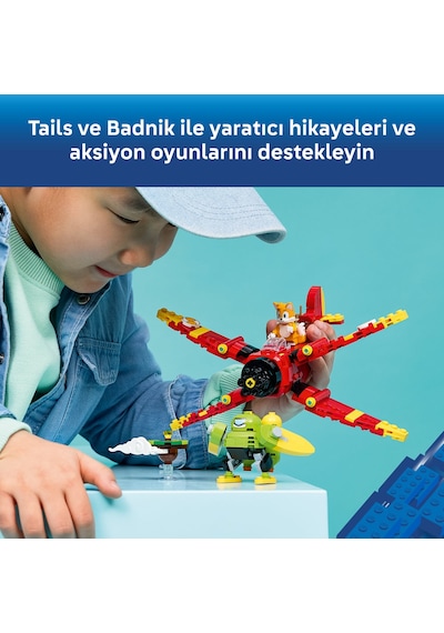 LEGO® Sonic the Hedgehog™ Tails’in Tornado-1 Uçağı 76991 - 8 Yaş Üzeri Çocuklar için Figür İçeren Oyuncak Yapım Seti (310 Parça)