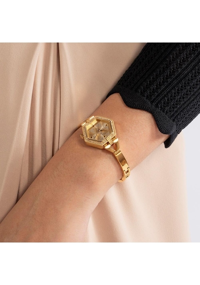 Guess Gugw0680l2 Altın Kaplama Taşlı Kadın Kol Saati