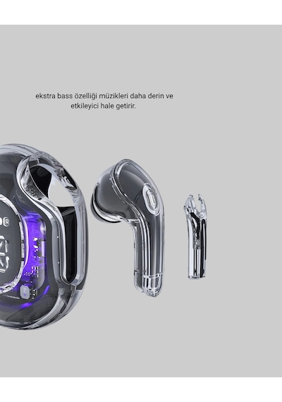 Mey İthalat Bluetooth 5.3 Tws Kulaklık Gürültü Engelleyici Üçlü Mikrofonlu Ergonomik Tasarım