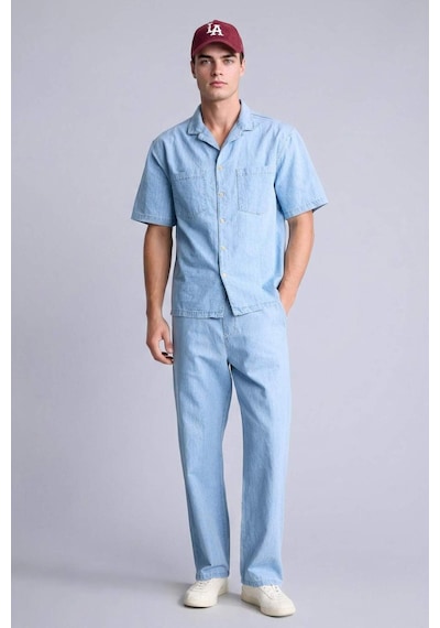 Defacto Yumuşak Dokulu Baggy Fit Jean Pantolon G4205ax26smnm39 Mavi-nm39