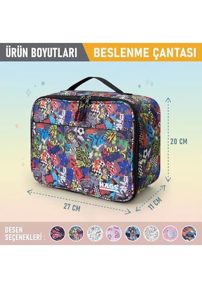 Çocuk Beslenme Çantası, Erkek Çocukları İçin Öğle Yemeği Kutusu - Termal Yalıtımlı Erkek Çocuk Beslenme Ça Diğer