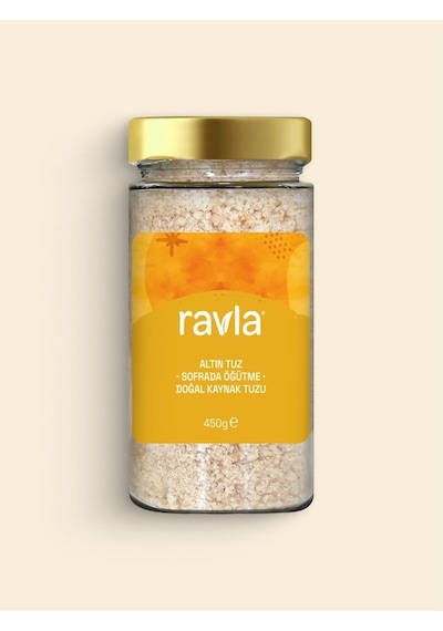 Ravla Altın Tuz Doğal Kaynak Tuzu 450 G