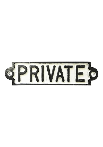 Cast Iron Sign Cast Iron Sign