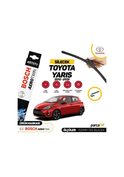 Toyota Uyumlu Yaris Silecek Bosch Aerotwin 2012-2019