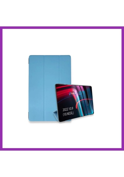 Bezos İpad 2025 10.9 10.nesil A16 Kılıf Tablet Smart Kılıf - Mavi Bty