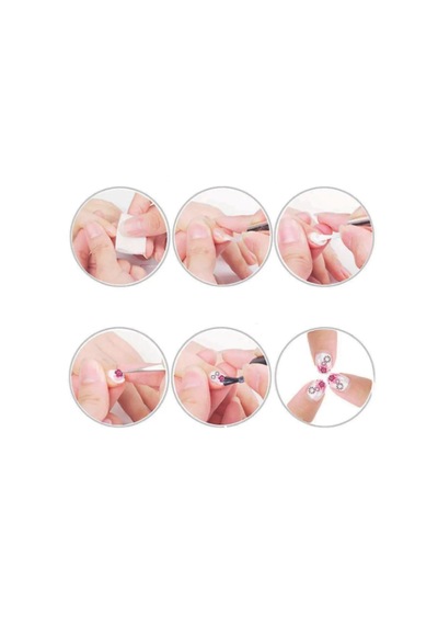 Süsleme Sticker 5'li Paket - Farklı Desenlerle Tırnak Süsleme, K