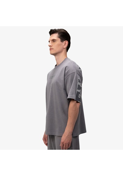 Everlast Giant Logo Oversize Koyu Gri Erkek T-shirt Tm0159 Çok Renkli
