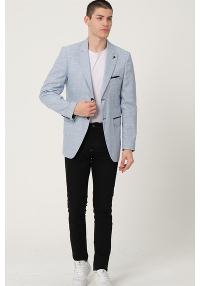 C9058 Dewberry Erkek Ceket-mavi