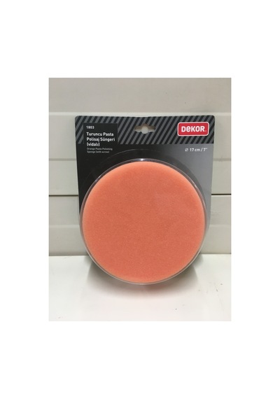 1803 Pasta Polisaj Süngeri Turuncu Vidalı Çap 17cm Diğer