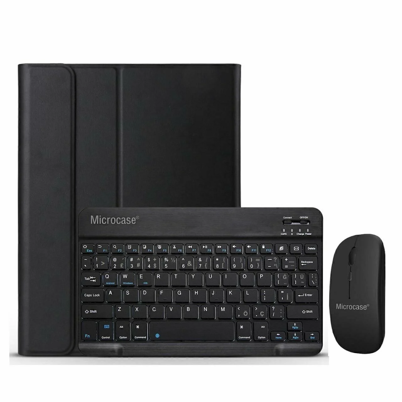 Microcase Samsung Uyumlu Galaxy Tab S10 Lite Tablet İçin Bluetooth Klavye Ve Mouse + Kılıf Bkk6 Tablet Kılıfı