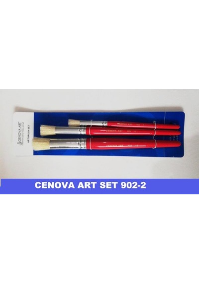 Cenova Art Stencil Fırça 3 Lü Set 902/2