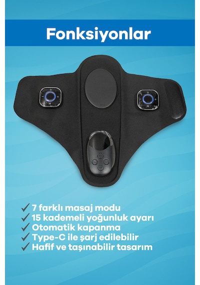 Eldi Medikal Ems Ayak Masaj Terliği - 7 Mod 15 Kademe - Rahatlatıcı Masaj Aleti