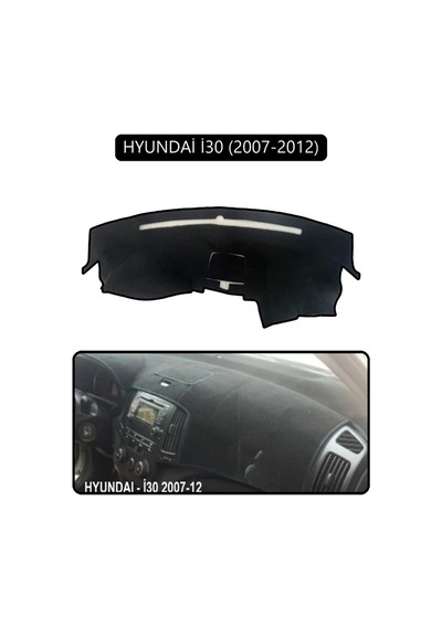 Hyundai İ30 2007-2012torpido Koruma Halısı Siyah Kenar