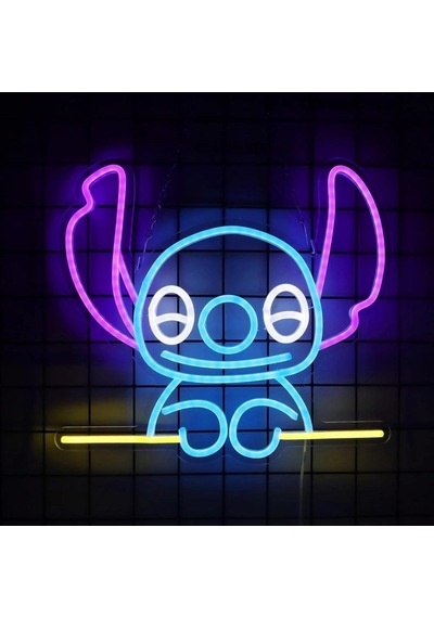 Stich Neon Led Tabela Dekoratif Aydınlatma