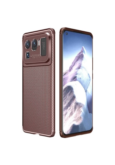 Xiaomi Mi 11 Ultra Kılıf Zore Negro Karbon Tasarım Silikon Kılıf