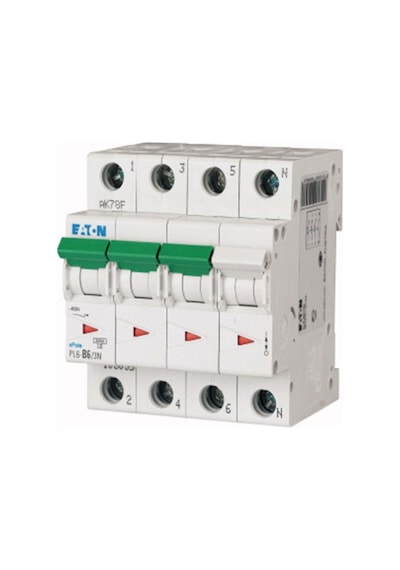 Eaton Pl6-c50/3n Minyatür Devre Kesici - 6ka - C Eğrisi - 3x50a+n