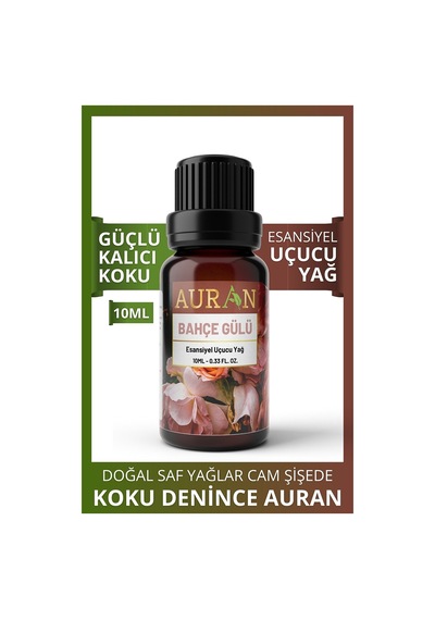 AURAN Bahçe Gülü Esansiyel Uçucu Koku Yağı Buhurdanlık Yağı 10ml