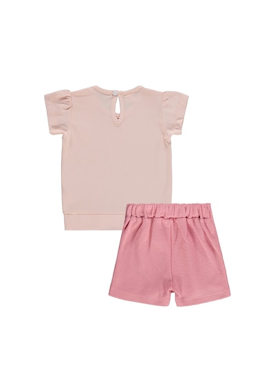Civil Baby Kalpler Nakışlı 6-18 Ay Takım - Pudra Somon