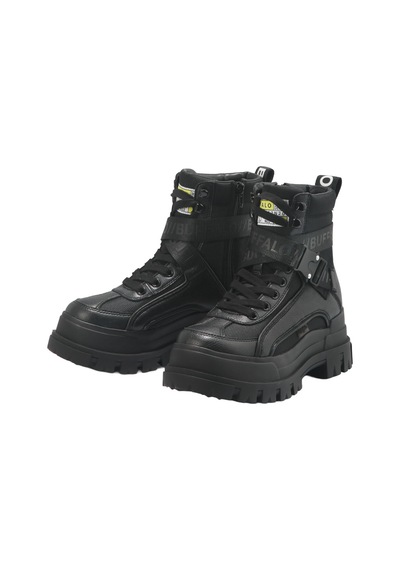 Oxford Klasik Kadın 1622077 Buffalo Aspha Com1 - Vegan Nappa/nylon - Black Siyah