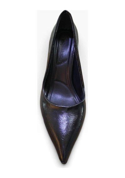 Ayem Kadın İnce Metal Detaylı Topuklu Stiletto Siyah - 940730570 Siyah