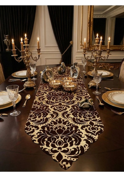 Çağla Kahve Runner 40 X 140 Cm 1512 Kahverengi