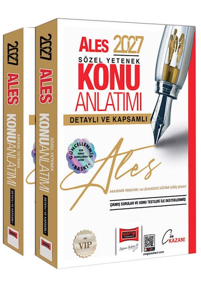 Yargı 2027 Ales Vip Sayısal Sözel Yetenek Detaylı Ve Kapsamlı Konu Anlatımı 2 Cilt
