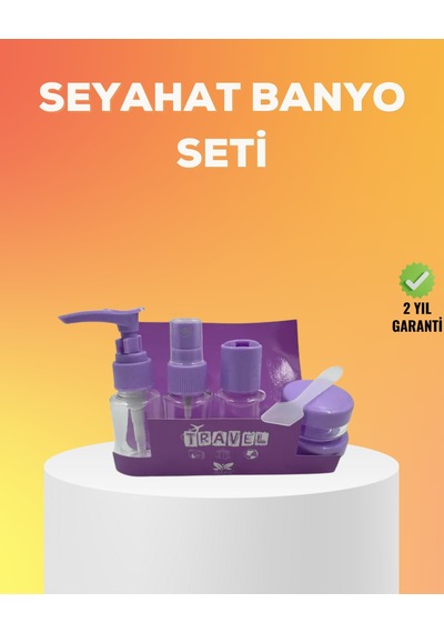 Seyahat Bakım Seti 5 Parça Sızdırmaz Şeffaf Kapaklı 30ml