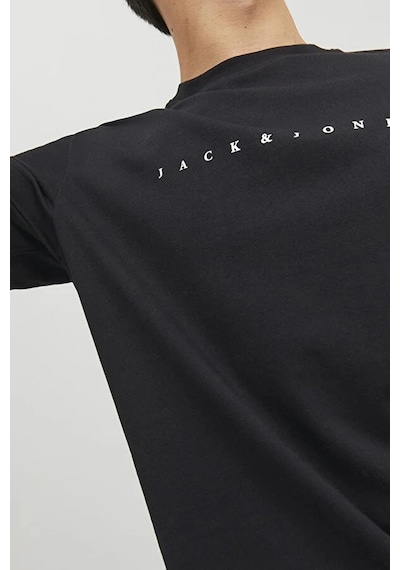 Jack & Jones Jack&jones 12234746 0 Yaka Erkek Tshirt - Siyah SIYAH