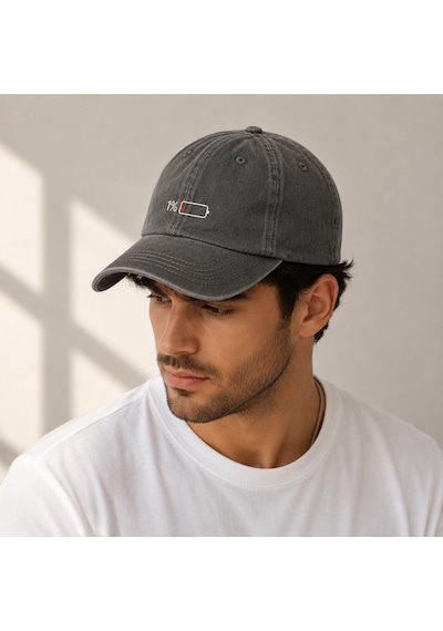Valkyrie Low Battery Kahve Şapka Unisex Vintage Pamuk Ayarlanabilir Baseball Cap Tasarım Şapka kahverengi